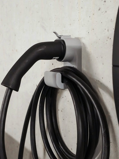 Kabelhalter Kompakt Gerade mit Kabel am Haken